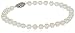Sterling Silver White Freshwater Cultured A Quality Pearl Bracelet (5.5-6mm),8