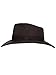 Indiana Outback Crushable Wool Fedora Hat, Silver Canyon