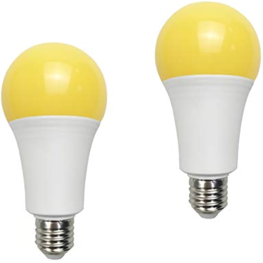 Yellow Led Bug Light 15W A21 1500LM(100 Watt Equivalent) E26 Medium