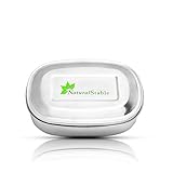 Stainless Steel Lunch Box - 3 Compartments - Bento Lunchbox for Kids or Adults - 100% Eco friendly - Dishwasher Safe- No Rusting - BPA Free- 3 eBooks included.