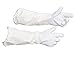 FOREST BEEKEEPING SUPPLY - Goatskin Leather Beekeeper's Glove with Long Canvas Sleeve & Elastic Cuff. (Large)