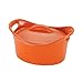 Rachael Ray Stoneware 18-Ounce Mini Oval Casserole, Orange