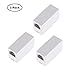 Optimal Shop 3 Pack RJ45 Coupler Cat6/Cat5e Ethernet Cable Extender Adapter Female to Female (White/Yellow) (3 Pack)