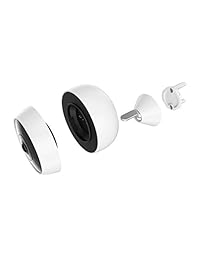 Logitech Circle 2 cámara de seguridad impermeable para interiores y exteriores, detecta personas, fotografía secuencial de 24 horas, funciona con Alexa
