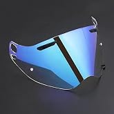 YHPYLJC Motorcycle Helmet Visor for Arai Tour-CROSS3 TX3 XD4, Photochromic Motorcycle Helmet Visor Replacement &ndash; Anti-Fog Clear/Tinted Shield Lens for Day/Night Riding,E Aurora Blue