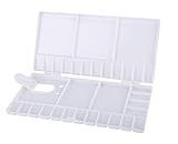 Valar Dohaeris Folding Paint Tray Palettes with 33 Mixing wells, Acrylic Watercolor & Oil Palettes with Thumb Hole for Painters Hobbyists Students or Art Studio