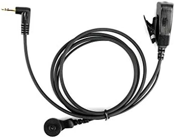 Kongnijiwa Radio Series 2.5mm Headset 1 Pin Air Tube Earpiece PTT Mic Earphone Replacement for Motorola Walkie Talkie Two Way Radio