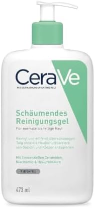 Schäumendes Reinigungsgel für Gesicht und Körper, Normale bis fettige Haut, Mit Hyaluron und 3 essenziellen Ceramiden