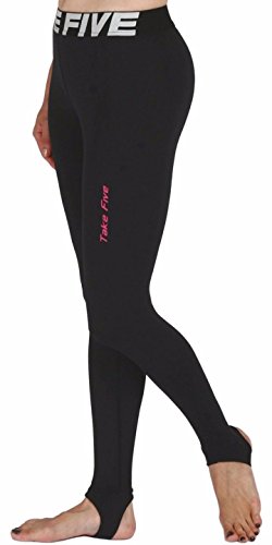 New 105 Skin Tights Compression Leggings Base Layer Black Running Pants Womens (XL) - Thumbnail 5