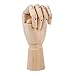 Wooden Sectioned Flexible Posable Articulating Hand 2 Pack Both Left Right Realistic Wood Mannequin Manikin Hand Drawing Sketch DIY Craft Painting Student School Art Supplies Accessories 9.84 Inches