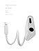 for iPhone Adapter Headphone Jack Adapter for iPhone7/7Plus/8/8Plus/X/XS max/XR 2 in 1 Charger Cable 3.5mm Jack Dongle Earphone Convertor Connecter Audio Accessories, Fast Car Adapter Spliters, Whitethumb 2