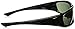 Crossfire Eyewear 24426 MP7 Full Frame Polarized Safety Glasses with Blue Green Polarized Lens and Black Frame