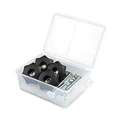 POWERTEC 71484 T-Track Knob Kit w/ 7 Star Threaded