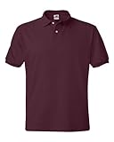 Hanes 5.2 oz., 50/50 ComfortBlend® EcoSmart® Jersey Knit Polo 3XL MAROON