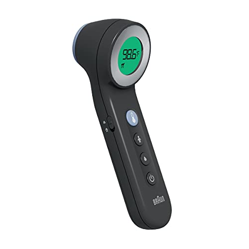 Braun No Touch 3-in-1 Thermometer - Touchless Thermometer for Adults, Babies, Toddlers and Kids – Fast, Reliable, and Accurate Results, Digital