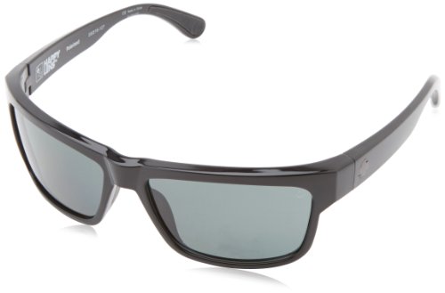Spy Optic Frazier Polarized Wrap Sunglasses, 59 mm (Black)