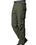 Kids Boy’s Youth Outdoor Quick Dry Convertible Pants, Hiking Camping Fishing Zip Off Trousers 9016