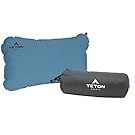 TETON Sports ComfortLite Self Inflating Organic Cotton Pillow; Support Your Neck and Travel Comfortably; Take it on the Airplane, in the Car, Backpacking, and Camping; Washable; Stuff Sack Included