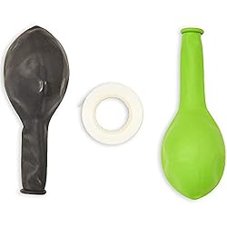 Black and Lime Green Latex Party Balloons