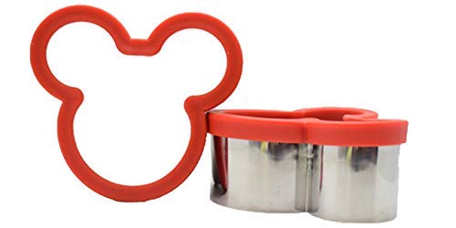 Koko Mickey Mouse Cookie Cutter 2 Pack food and child safe Stainless Steel cookie and Sandwich Cutter, Suitable and safe for Kids. Food Grade Stainless Steel Cookie Cutter Biscuit Mold