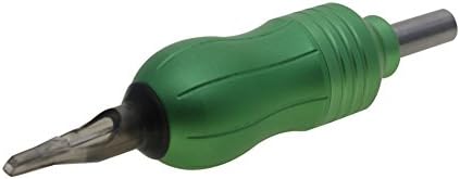 Redscorpion Adjustable Cartridge Tattoo Grip Tube with 20pcs Cartridge Needles (Green)