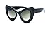Bold Oversized Women's Cat Eye High Fashion Sunglasses