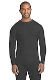 Hanes Men’s Waffle Knit Thermal Crew Neck Long Sleeve T-Shirt FreshIQ, X-Temp Technology & Organic Cotton