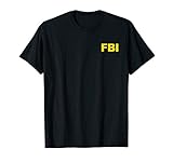 FBI Shirt Front & Back Print FBI Law Enforcement Clothing