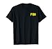 FBI Shirt Front & Back Print FBI Law Enforcement Clothing