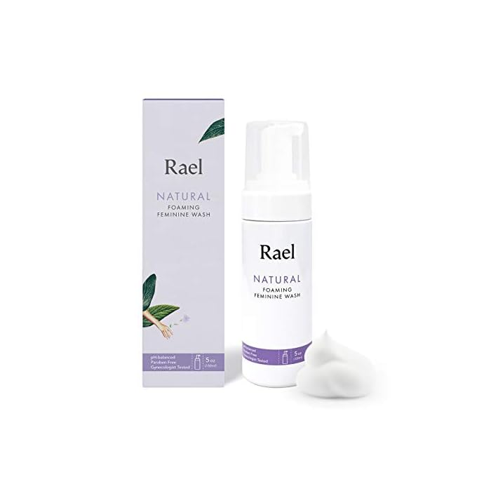 Rael Natural Feminine Cleansing Wash - Gentle Foaming Intimate Wash, pH-balanced, Sensitive Skin, Scent Free, Daily…