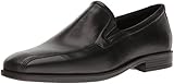 ECCO Men's Edinburgh Bike Toe Slip-On Loafer, Black/Black, 42 EU/8-8.5 M US