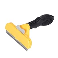 WLYANG Professional De-Shedding Tool and Pet Grooming Brush, D-Shedz for Breeds of Dogs, Cats with Short or Long Hair, Small, Medium and Large Deshedding Brush-Dog Hair & Cat Hair (Yellow)