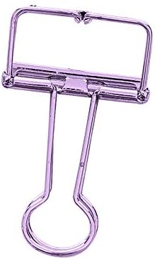 Hot Sale！UMFun💗💗 1pc Metal Clip Cute Binder Clips Album Paper Clips Stationary Office