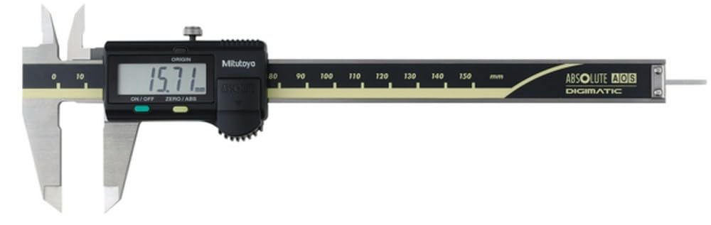 MITUTOYO Digital Vernier Caliper DIN 862 Depth Round 0-150 mm Pack of 1 500-184-30