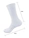 BambooMN Blank Sublimation Socks SubReady Performance Crew Socks, White Blank, 22x22cm, 12 Pairs