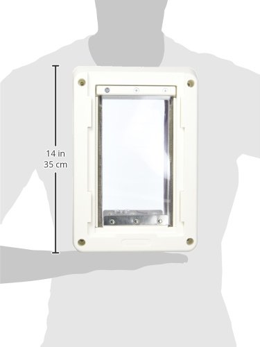 Ideal Pet Products Ruff-Weather Pet Door with Telescoping Frame, Small, 5" x 9.25" Flap Size