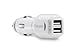 iFlash Dual USB Port Car Charger for Apple iPad, iPad2, iPad3, iPhone 3G/3GS, iPhone 4/4S, iPod Touch 4G, Nano 6th. Support all iPad, iPod, iPhone Models. Also Support Samsung Galaxy, Motolola Droid, HTC Smart Phones, Amazon Kindle. (White Color, Retail Package)