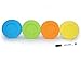 Wide Mouth Mason Jar Lids - Compatible with Wide Mouthed Size Ball Jars - Reusable and Leak Proof Plastic Lids are BPA Free - Includes Pen for Marking - Green, Orange, Yellow & Blue - Pack of 4
