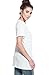 Alexander + David Women's Slub Cotton Modal Tops Burnout Loose V-Neck Boyfriend T-Shirt Stitch Back Casual Tee (White, Small)