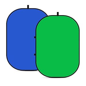 Neewer Chromakey Backdrops, Double-Sided Green Screen and Blue Screen, 2-in-1 Collapsible and Reversible Background for…