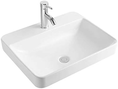 Xljun 家族洗面台大ホワイトバスルーム洗面台シンクバスルームセラミックウォッシュ盆地 リビング