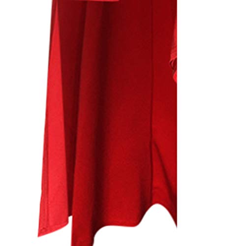 Witspace Women - Ruffle High Low Tops for Short Sleeve Bodycon Dress Shirt Dresses