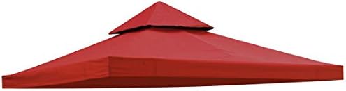 Weimanshop Gazebo Canopy Replacement Pop Up Canopy Tent Top Sun Shade Cover 10 x 10 Feet Red