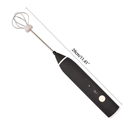 ybvyd Milchaufschäumer, tragbar, verstellbar, 3 Geschwindigkeiten, USB-Schneebesen, 3 Geschwindigkeiten, Haushalt… – Bild 3