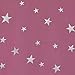 Deconovo Pink Solid Blackout Thermal Insulated Grommet Top Curtains for Kids Room with Silver Star Print, 52 x 84 Inch, 1 Pair