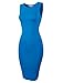 TAM WARE Women's Classic Slim Fit Sleeveless Midi Dress TWCWD051-TEAL-US L/XL(Tag Size XL)