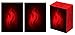 Legion SUPER Iconic FIRE Red Deck Box + 100 Matching DOUBLE Matte Finish Sleeves (fits Magic / MTG, Pokemon Cards)