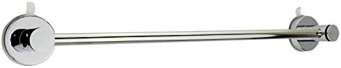 Push to Lock Strong Suction Adjustable Towel Rack Caddy Organizer for Bath Bathroom or Kitchen– Stainless Steel Chrome