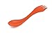 Light My Fire Original BPA-Free Tritan Spork with Full-Sized Spoon, Fork and Serrated Knife Edge, Orange