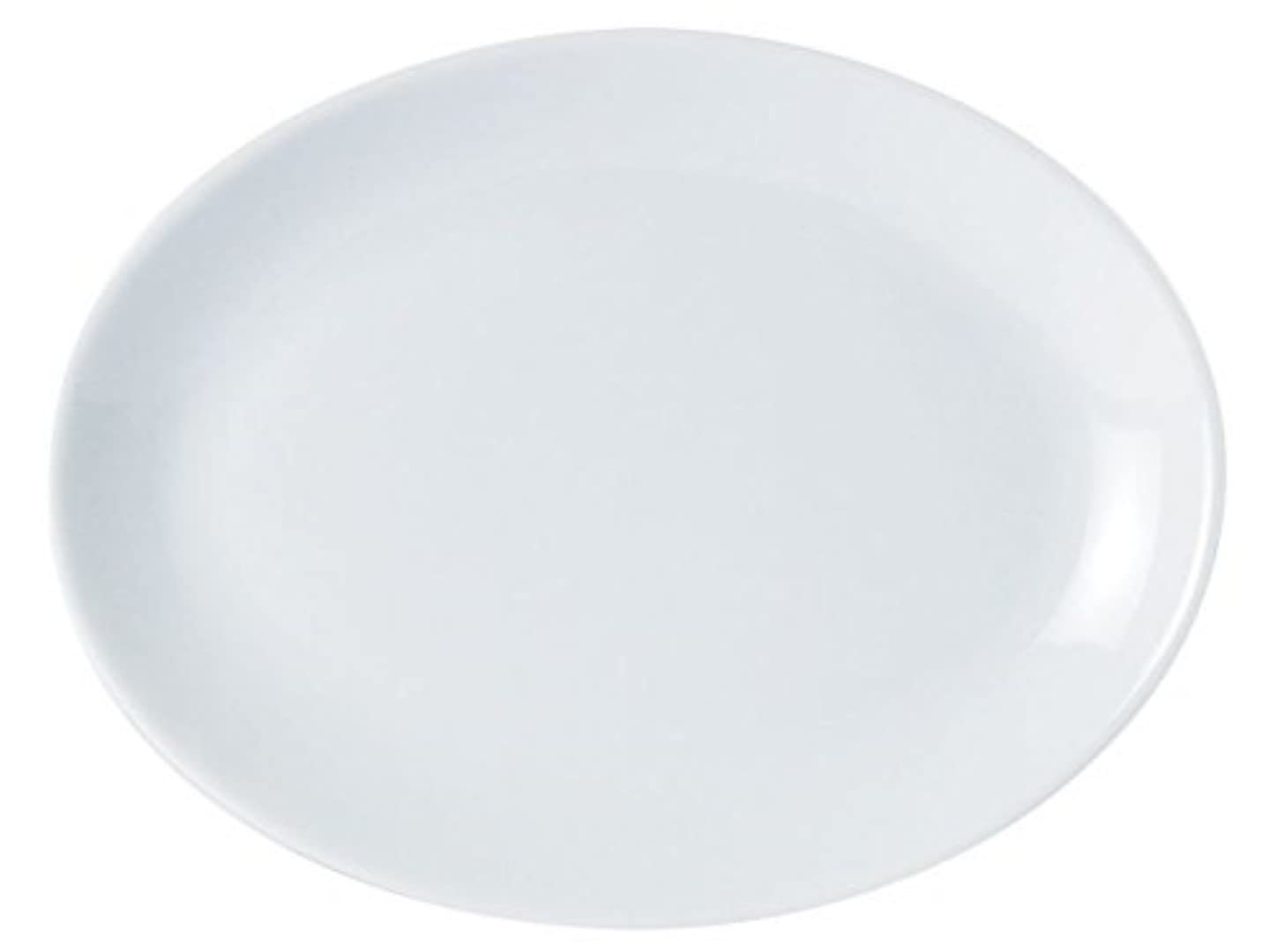 Porcelite 112131 Oval Plate, 30 cm/12" (Pack of 6)